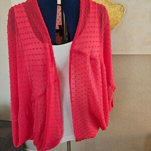 Torrid sheer pink kimono